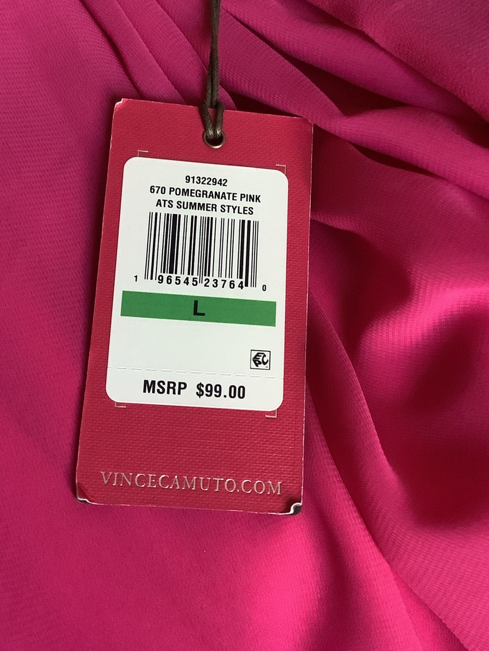 Vince Camuto Hot Pink Wide-Leg Halter Jumpsuit - Picture 4 of 4